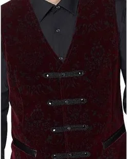 Velvet Victorian Vampire Vest -Cheap Spiritual Halloween Store 01437722 d