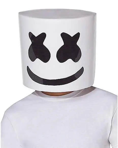 Adult Mesh Marshmello Half Mask 1 Adult Mesh Marshmello Half Mask