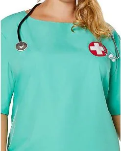Adult ER Surgeon Plus Size Costume 11 Adult ER Surgeon Plus Size Costume -Cheap Spiritual Halloween Store 01463249 f