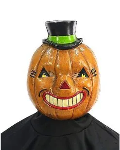Vintage Pumpkin Half Mask -Cheap Spiritual Halloween Store 01471630 c