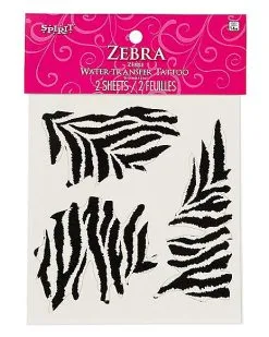 Zebra Temporary Tattoos -Cheap Spiritual Halloween Store 01498906 d