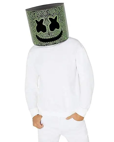 Day Of The Dead Marshmello Half Mask 2 Day Of The Dead Marshmello Half Mask - Image 2