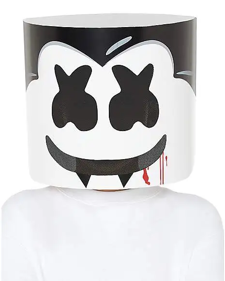 Kids Vampire Marshmello Half Mask 1 Kids Vampire Marshmello Half Mask