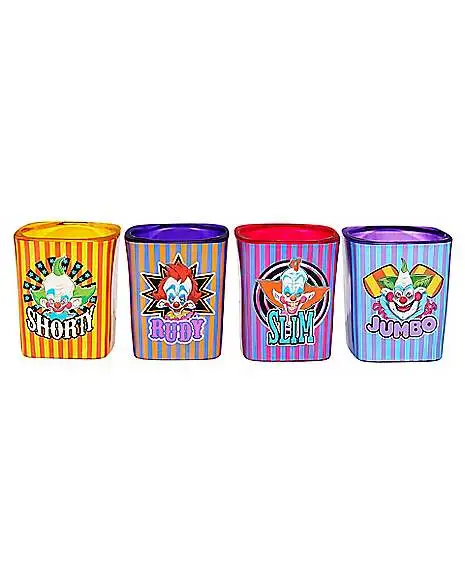 Killer Klowns From Outer Space Mini Glass Set 2 Oz. - 4 Pack 1 Killer Klowns From Outer Space Mini Glass Set 2 Oz. - 4 Pack