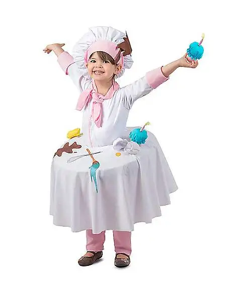 Kids Messy Baker Table Top Costume 1 Kids Messy Baker Table Top Costume