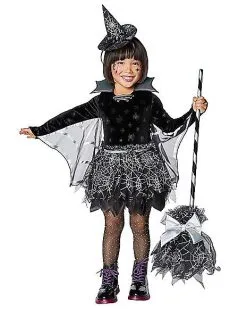 Toddler Spider Web Witch Costume